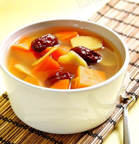 养生素食：生姜胡萝卜红枣汤
