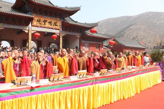 河北唐山普陀禅寺隆重举办“启建十周年观音圣像开光庆典”