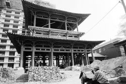 山西太原历经1800年历史的最古老寺院全面修缮