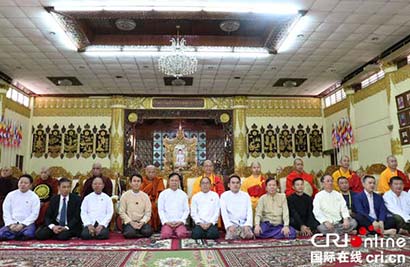 中国佛教协会学诚会长率团访问缅甸